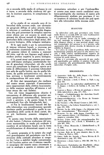 La stomatologia italiana organo ufficiale della Associazione nazionale culturale fascista stomato-odontologica