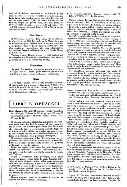 La stomatologia italiana organo ufficiale della Associazione nazionale culturale fascista stomato-odontologica