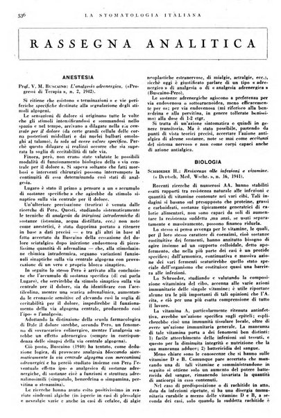 La stomatologia italiana organo ufficiale della Associazione nazionale culturale fascista stomato-odontologica