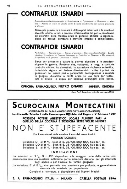 La stomatologia italiana organo ufficiale della Associazione nazionale culturale fascista stomato-odontologica