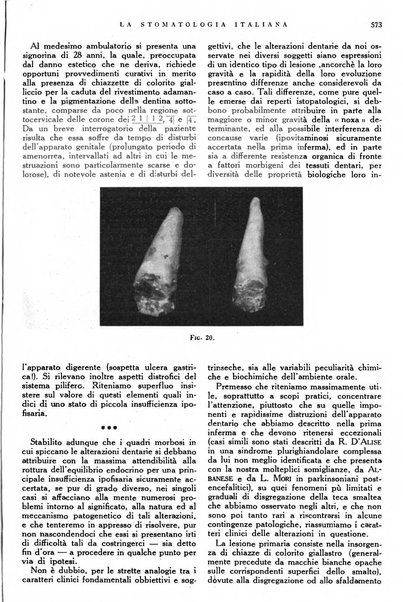 La stomatologia italiana organo ufficiale della Associazione nazionale culturale fascista stomato-odontologica