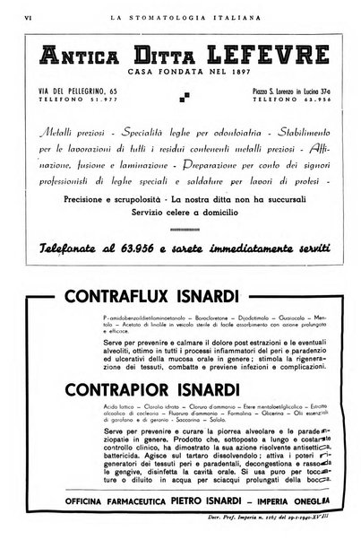 La stomatologia italiana organo ufficiale della Associazione nazionale culturale fascista stomato-odontologica