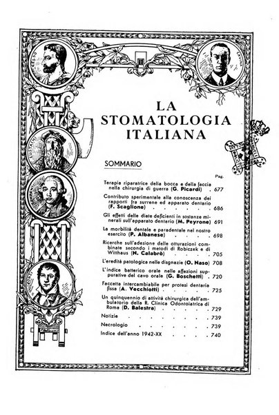 La stomatologia italiana organo ufficiale della Associazione nazionale culturale fascista stomato-odontologica