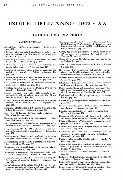 La stomatologia italiana organo ufficiale della Associazione nazionale culturale fascista stomato-odontologica