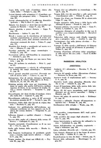 La stomatologia italiana organo ufficiale della Associazione nazionale culturale fascista stomato-odontologica