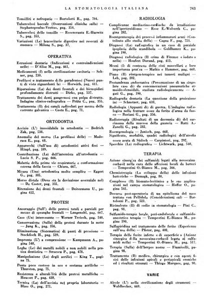 La stomatologia italiana organo ufficiale della Associazione nazionale culturale fascista stomato-odontologica