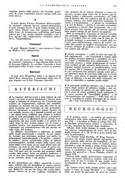 La stomatologia italiana organo ufficiale della Associazione nazionale culturale fascista stomato-odontologica