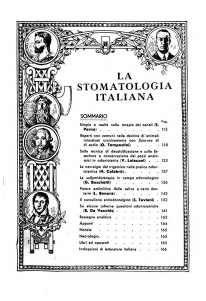 La stomatologia italiana organo ufficiale della Associazione nazionale culturale fascista stomato-odontologica