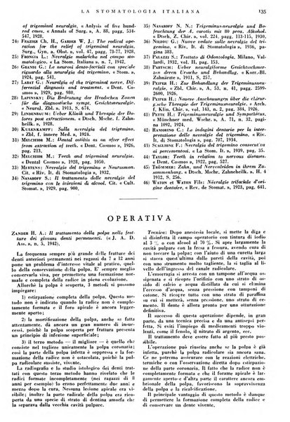 La stomatologia italiana organo ufficiale della Associazione nazionale culturale fascista stomato-odontologica