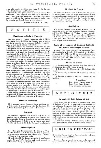 La stomatologia italiana organo ufficiale della Associazione nazionale culturale fascista stomato-odontologica