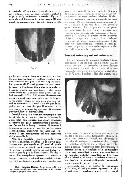 La stomatologia italiana organo ufficiale della Associazione nazionale culturale fascista stomato-odontologica