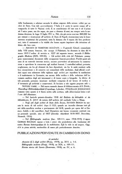 Gli archivi italiani rivista bimestrale di archivistica e di discipline ausiliare