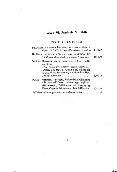 Gli archivi italiani rivista bimestrale di archivistica e di discipline ausiliare