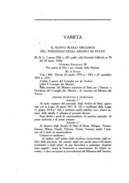 Gli archivi italiani rivista bimestrale di archivistica e di discipline ausiliare