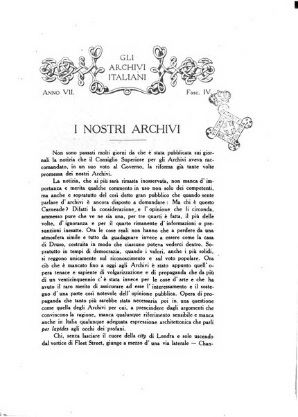 Gli archivi italiani rivista bimestrale di archivistica e di discipline ausiliare