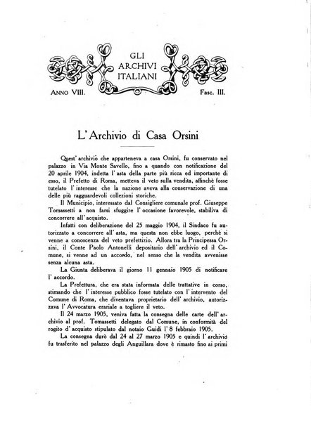 Gli archivi italiani rivista bimestrale di archivistica e di discipline ausiliare