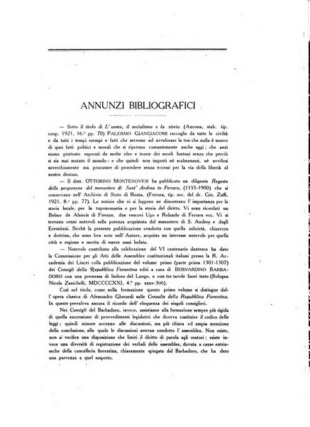 Gli archivi italiani rivista bimestrale di archivistica e di discipline ausiliare