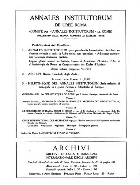 Archivi archivi d'Italia e rassegna internazionale degli archivi