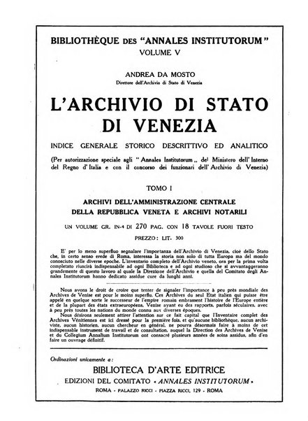 Archivi archivi d'Italia e rassegna internazionale degli archivi