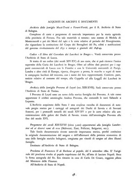 Archivi archivi d'Italia e rassegna internazionale degli archivi