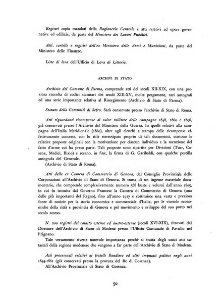 Archivi archivi d'Italia e rassegna internazionale degli archivi