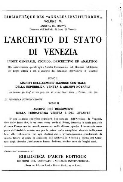 Archivi archivi d'Italia e rassegna internazionale degli archivi