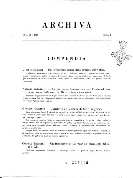 Archivi archivi d'Italia e rassegna internazionale degli archivi