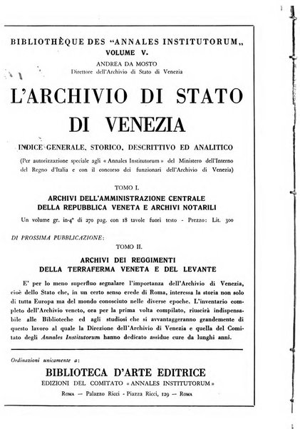 Archivi archivi d'Italia e rassegna internazionale degli archivi