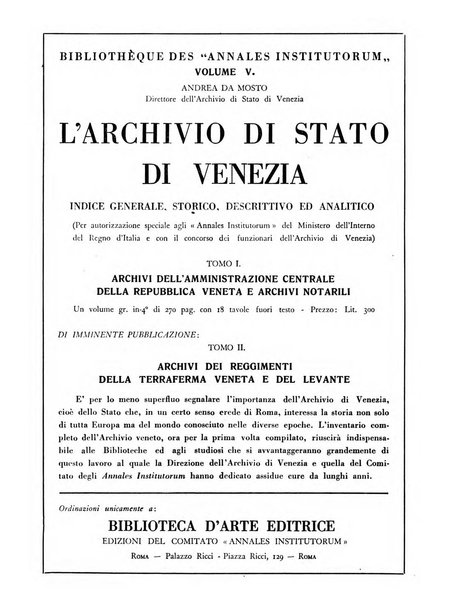 Archivi archivi d'Italia e rassegna internazionale degli archivi