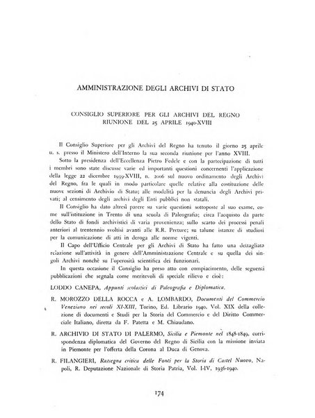 Archivi archivi d'Italia e rassegna internazionale degli archivi