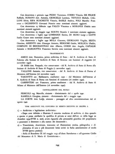 Archivi archivi d'Italia e rassegna internazionale degli archivi