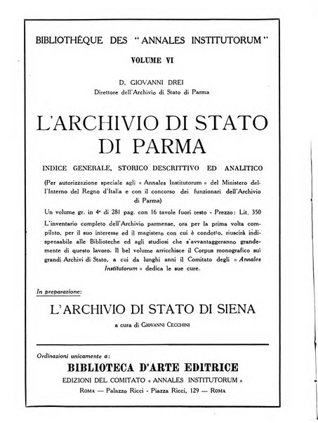 Archivi archivi d'Italia e rassegna internazionale degli archivi