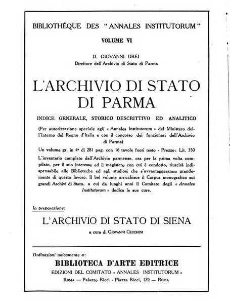 Archivi archivi d'Italia e rassegna internazionale degli archivi