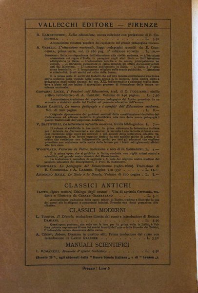 Levana rassegna trimestrale di filosofia dell'educazione e di politica scolastica