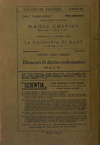 Levana rassegna trimestrale di filosofia dell'educazione e di politica scolastica