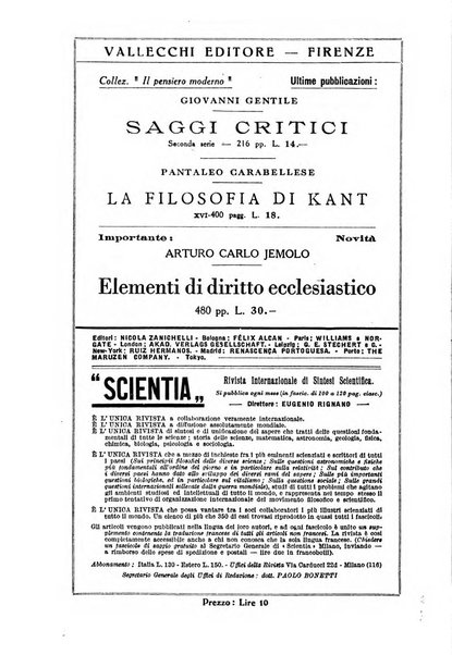 Levana rassegna trimestrale di filosofia dell'educazione e di politica scolastica