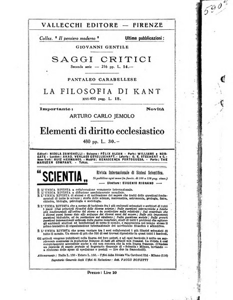 Levana rassegna trimestrale di filosofia dell'educazione e di politica scolastica