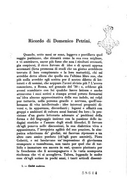 Civiltà moderna rassegna bimestrale di critica storica, letteraria, filosofica