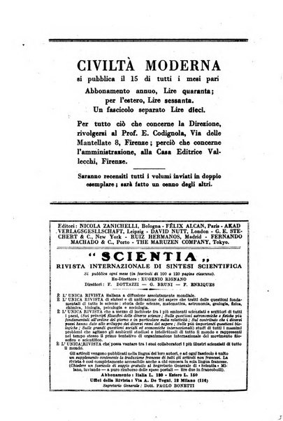 Civiltà moderna rassegna bimestrale di critica storica, letteraria, filosofica