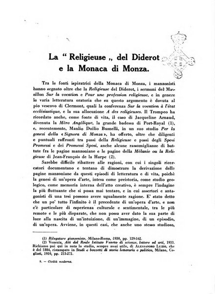 Civiltà moderna rassegna bimestrale di critica storica, letteraria, filosofica