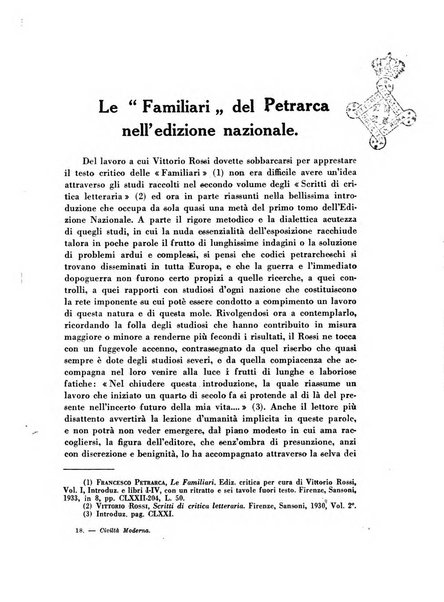 Civiltà moderna rassegna bimestrale di critica storica, letteraria, filosofica