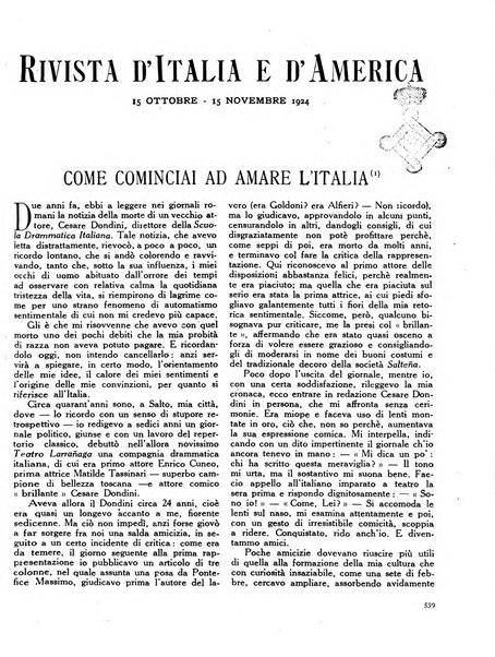 Rivista d'Italia e d'America rassegna mensile illustrata per la valorizzazione degli italiani all'estero ...