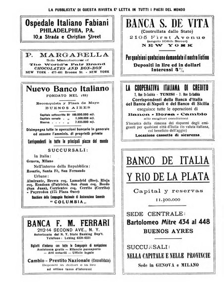 Rivista d'Italia e d'America rassegna mensile illustrata per la valorizzazione degli italiani all'estero ...