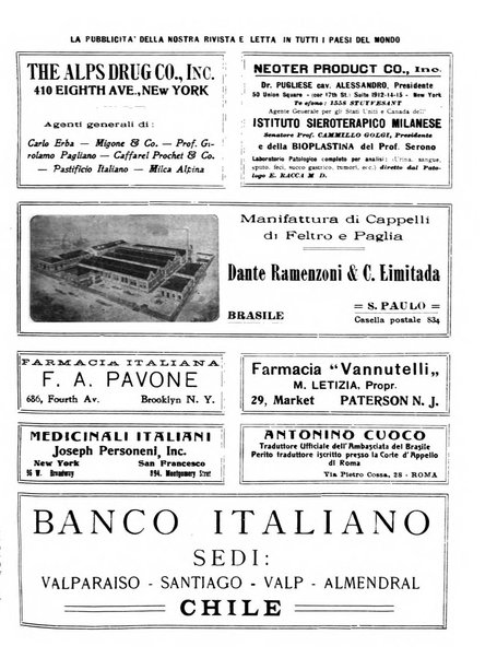 Rivista d'Italia e d'America rassegna mensile illustrata per la valorizzazione degli italiani all'estero ...