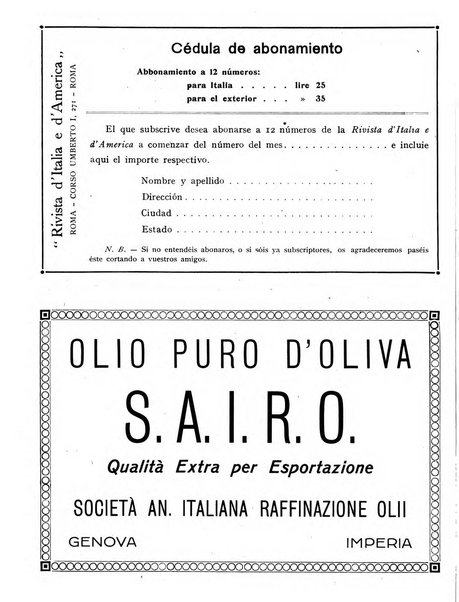 Rivista d'Italia e d'America rassegna mensile illustrata per la valorizzazione degli italiani all'estero ...