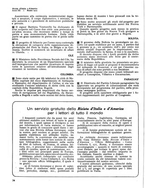 Rivista d'Italia e d'America rassegna mensile illustrata per la valorizzazione degli italiani all'estero ...