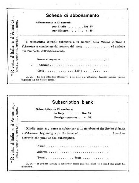 Rivista d'Italia e d'America rassegna mensile illustrata per la valorizzazione degli italiani all'estero ...