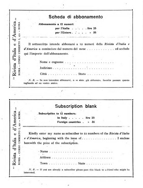 Rivista d'Italia e d'America rassegna mensile illustrata per la valorizzazione degli italiani all'estero ...