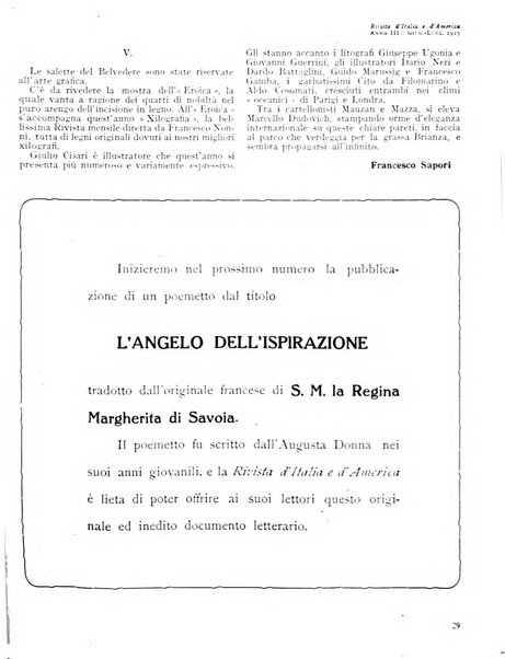 Rivista d'Italia e d'America rassegna mensile illustrata per la valorizzazione degli italiani all'estero ...