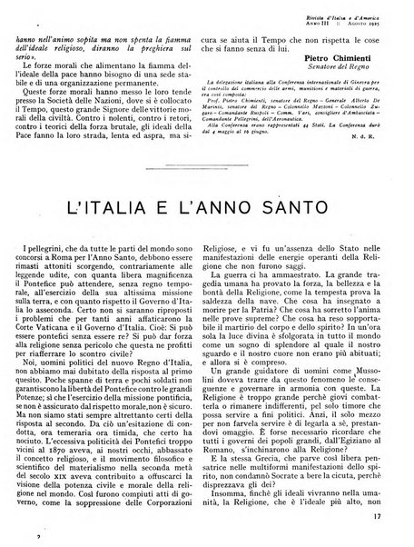 Rivista d'Italia e d'America rassegna mensile illustrata per la valorizzazione degli italiani all'estero ...